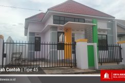 Rumah Contoh Tipe 45 Perumahan Kapur Mas Residence Kubu Raya