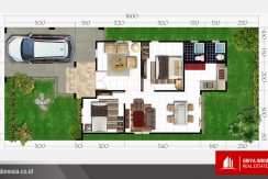 denah rumah tipe 60 harga 400 jutaan pontianak