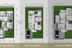 Denah Ruang Semua Tipe Ampera Lestari Tahap 2