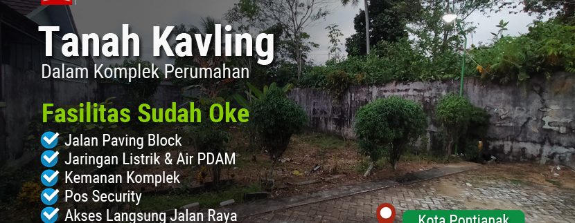 tanah kavling kota pontianak dalam komplek